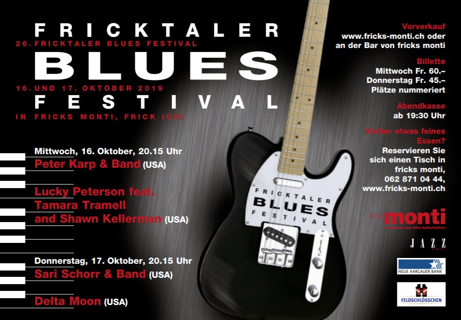 26. Fricktaler Blues Festival - Vorschau